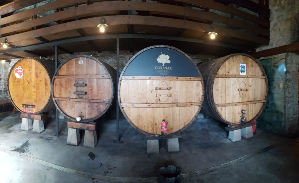 Cider Barrels at Basque Cider House